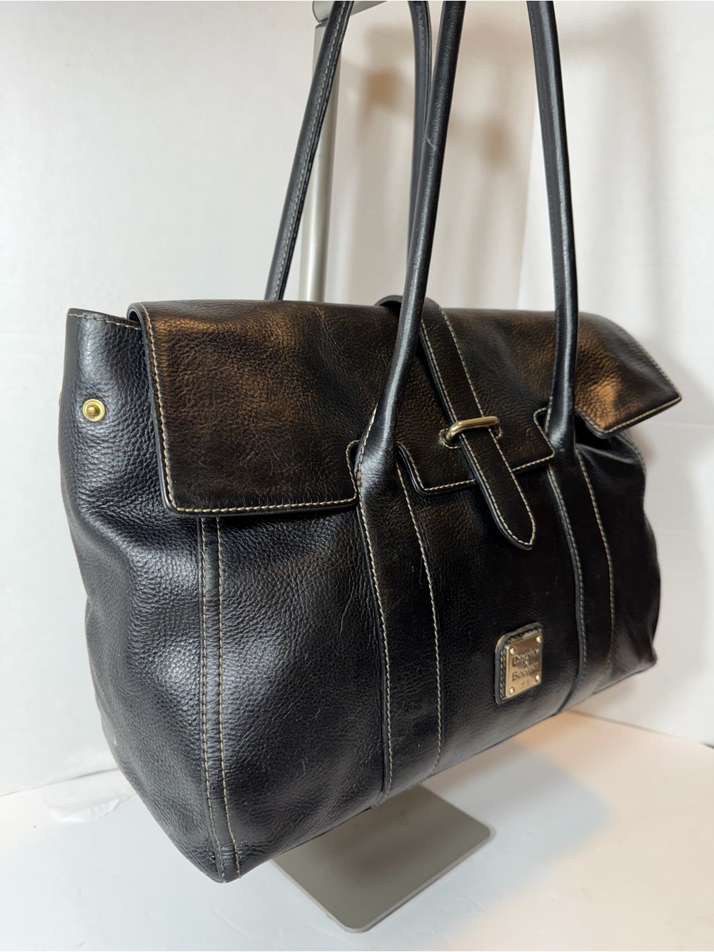Dooney & Bourke Black Leather Tote in good condition - Picture 3 of 6